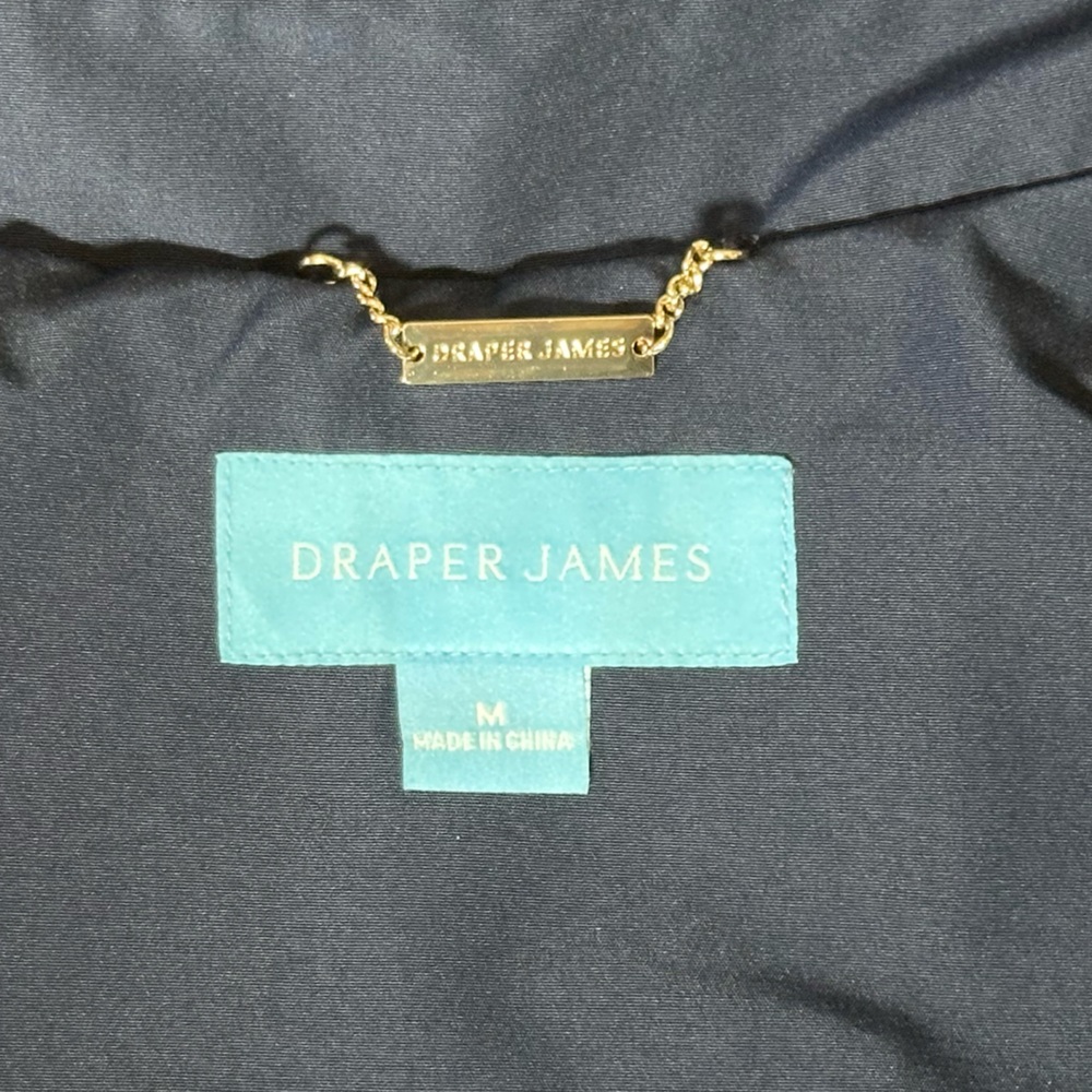 Draper James Navy Button-Front Trench Coat - Picture 10 of 12